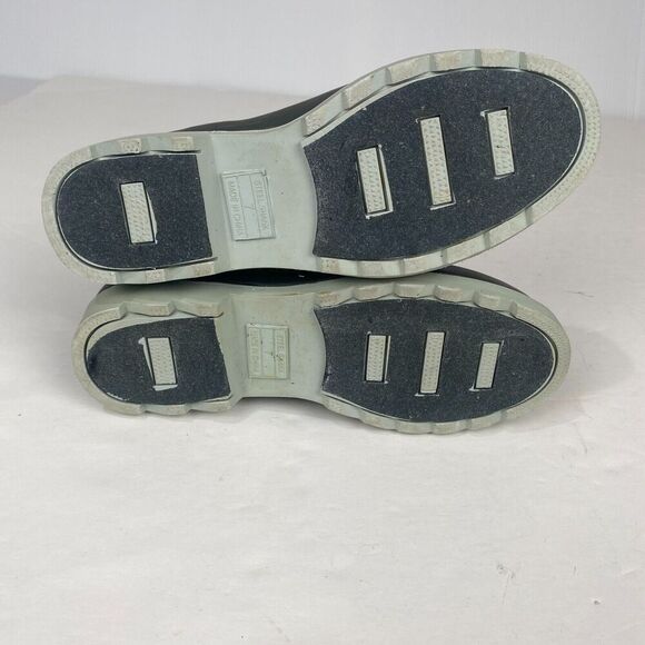 Target Women's Gray Green Rubber Rain Boots Size‎ 7 Used - Picture 4 of 11
